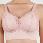 Hot Full Cup Thin Underwear Small Bra Plus Size Wireless Adjustable Lace Women's Bra Breast Cover B C Cup Large Size Lace Bras