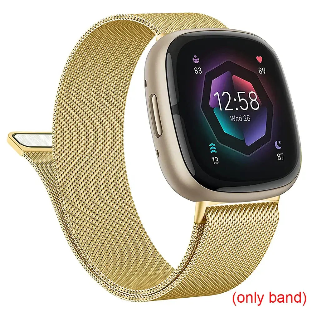 Fitbit Versa & Sense Magnetic Steel Band - Elegant Design - SJB-DIAMOND ELITES