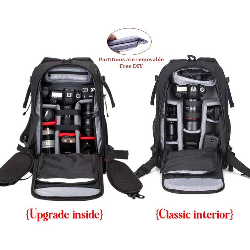 Professional Photography Backpack for Camera, Lens and 15" Laptop - Waterproof Camera Bag for DSLR, DSLR, Mirrorless