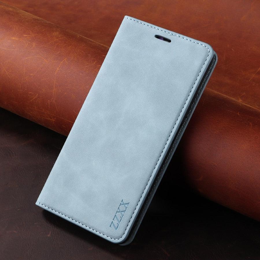 Wallet Flip Leather Case For Xiaomi Redmi 10 10C 9A 9C 9T Note 11 Pro 10S 10 Pro 9 Pro 8T 7 Poco F3 X3 X4 Pro M3 M4 Pro M5s 11T Leather Finish Inbuilt Stand & Pockets Wallet Style Flip Back Case Stevvex