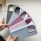 Silicone Soft Thick Protective Rubber Phone Basic Case For iPhone 14 13 Pro Max Case Luxury Silicone Phone Case for iPhone Solid Color Classic Camera Protection Case Stevvex