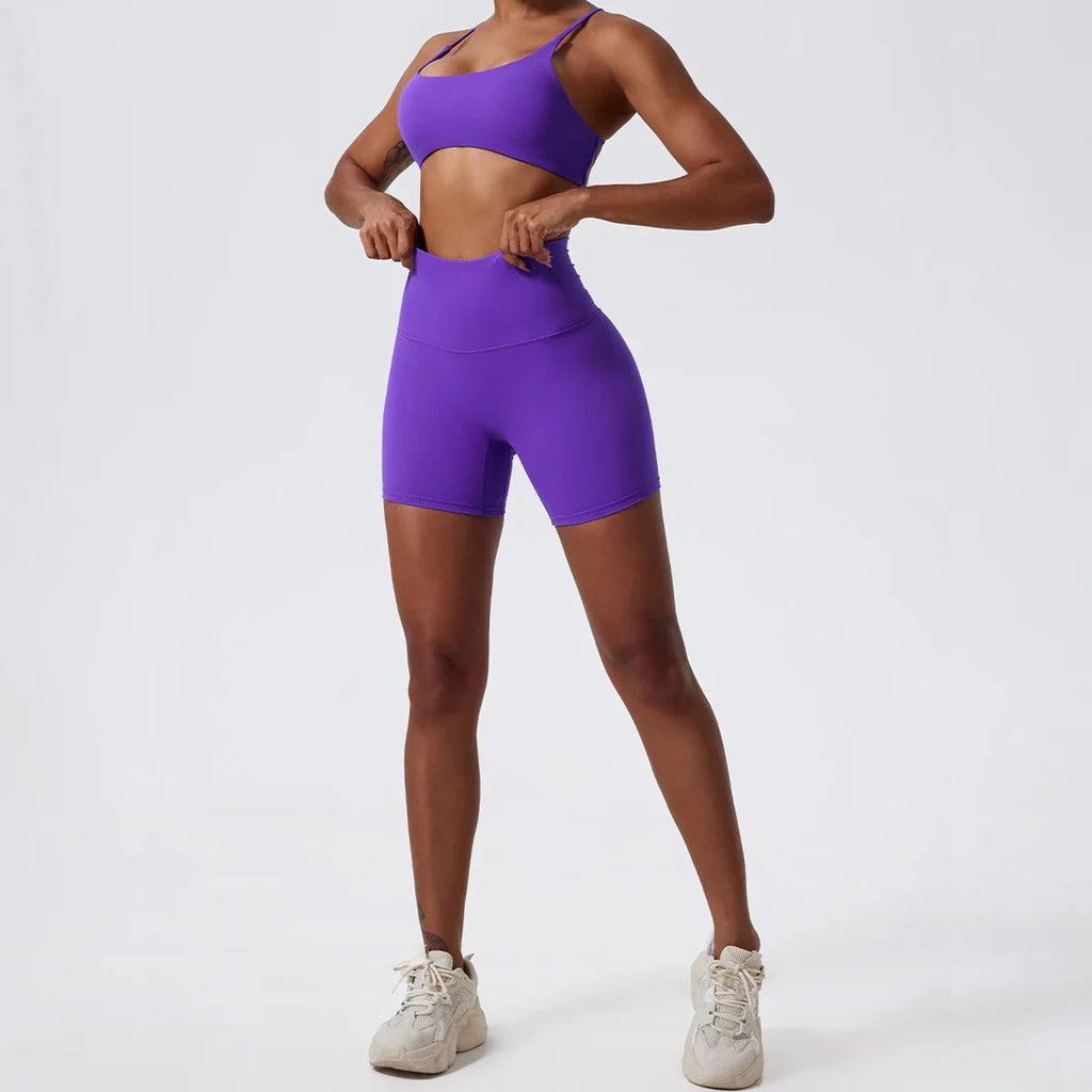 Ultra Comfort High-Waist Yoga Shorts THRIXINE