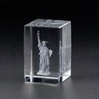 Statue of Liberty Transparent Crystal Inside Carved Desktop Feng Shui Paperweight Holiday Gifts Fine Home Decorations Souvenirs