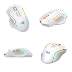 Redragon M810 Pro Wireless Gaming Mouse, 10000 DPI Wired Gamer Mouse w/ Rapid Fire Key, 8 Macro Buttons, Black/White Mouse Lootquake LLC