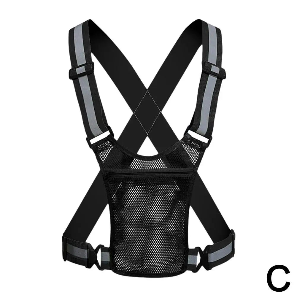 NightSafe Reflective Vest for Outdoor Sports THRIXINE