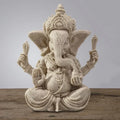 Sandstone Ganesha Buddha Elephant Statue Sculpture Handmade Elephant Figurine Home Decoration Accessories Lootquake LLC
