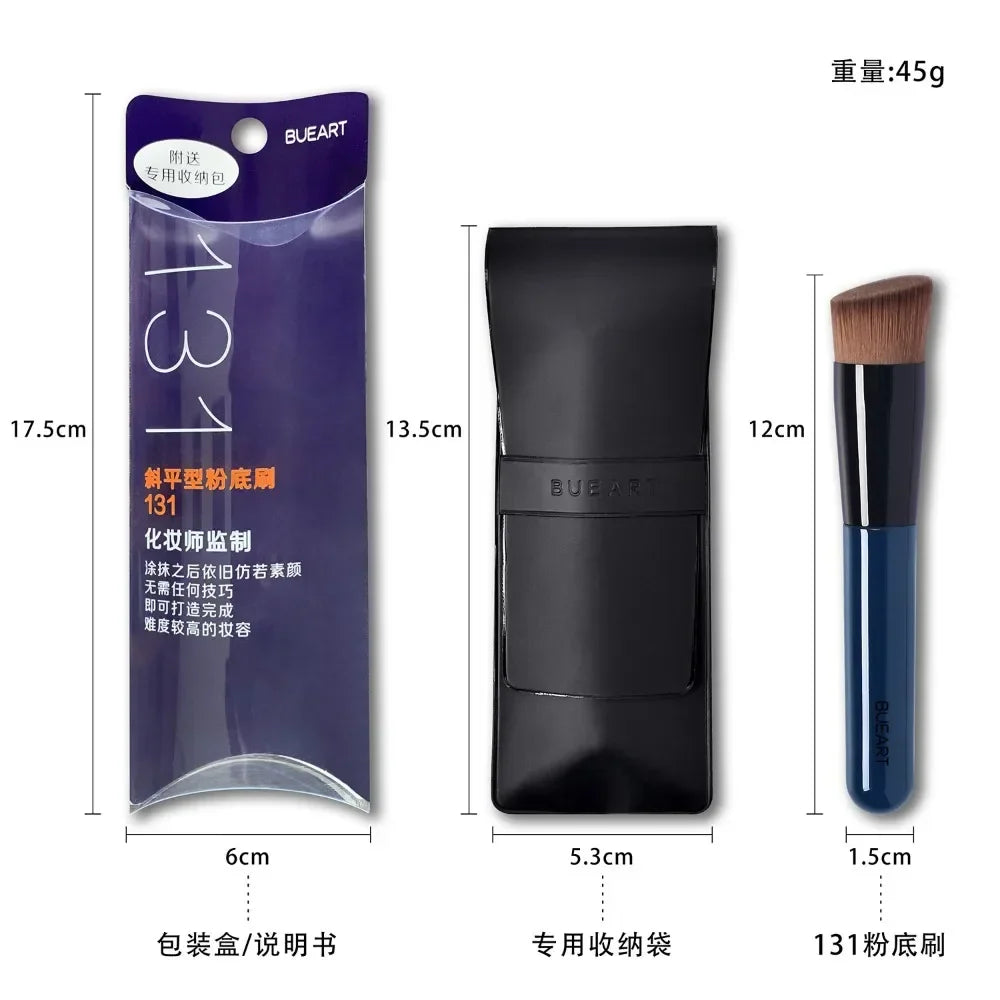 Flat Head Liquid Foundation Brush Angled Foundation Brush Tool Face Contour Foundation Concealer Makeup Brush Lootquake LLC