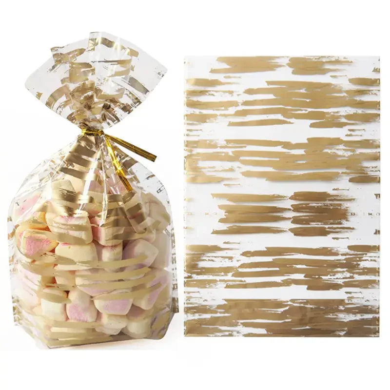 50Pcs Plume Plastic Bag Easter Birthday Party Candy And Sweets Gift Bags Natal Present Anniversaire Gift Wrapping Lootquake LLC