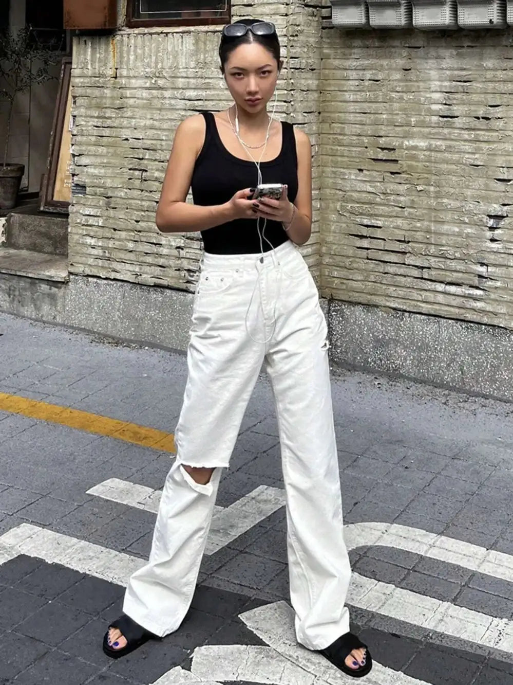 Camisole Tank Soft Cotton Top Women Summer Outfits Tight And Sexy Tank Top Knitted Bottom Shirt And Sleeveless Top For Outerwear