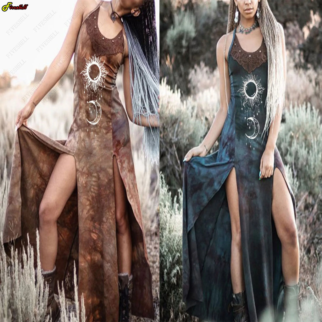 Halloween Costume Vintage Women Dress Gothic Medieval Cosplay V-neck Costumes Renaissance Victoria Middle Ages COS Clothing 5XL Lootquake LLC