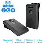 Bluetooth 5.4 Speaker Handsfree Car Kit Sun Visor Clip Wireless Audio Receiver Speakerphone Music Player Car Accessories Lootquake LLC