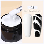 BORN PRETTY Metallic Painting Gel Gold Silver Mirror Effect Nail Polish Super Bright Drawing Line French Nail UV Painting Varnis Lootquake LLC