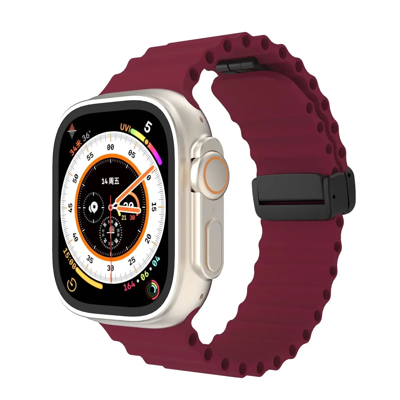 Apple Watch Silicone Strap - Soft Flexible Magnetic Design - SJB-DIAMOND ELITES