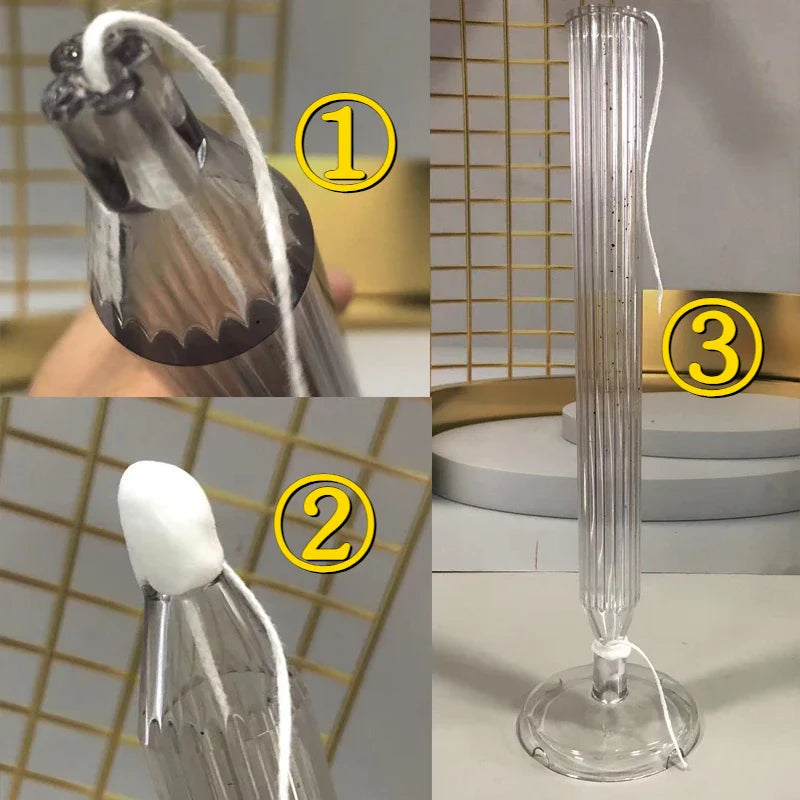 Striped Conical Candle Mold Diy Handmade Aromatherapy Candle Making Tool Home Decor Candle Acrylic Plastic Molds Lootquake LLC
