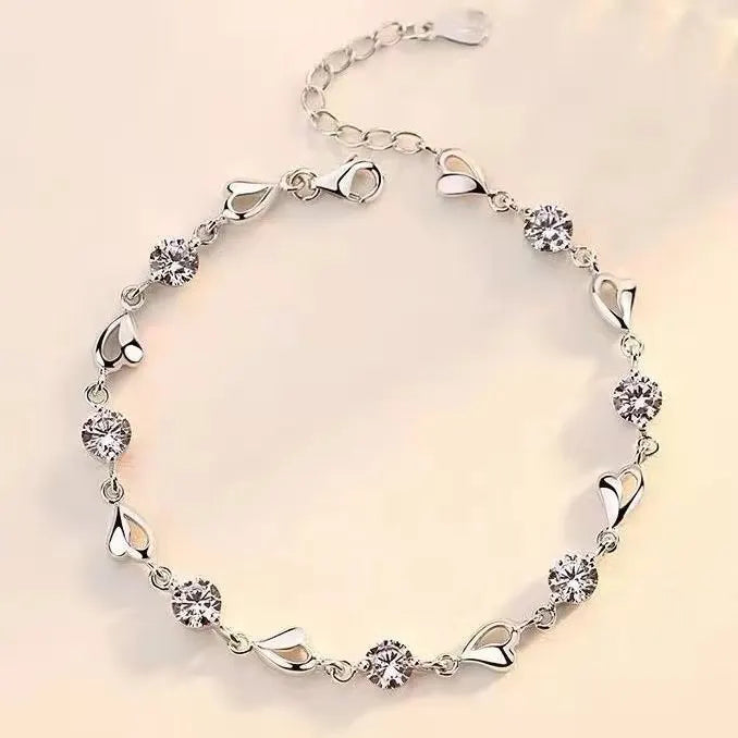 Fashion charm 925 Sterling Silver Bracelet for man woman Twisted rope chain fine jewelry Wedding party Christmas gift Lootquake LLC