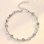 Fashion charm 925 Sterling Silver Bracelet for man woman Twisted rope chain fine jewelry Wedding party Christmas gift Lootquake LLC