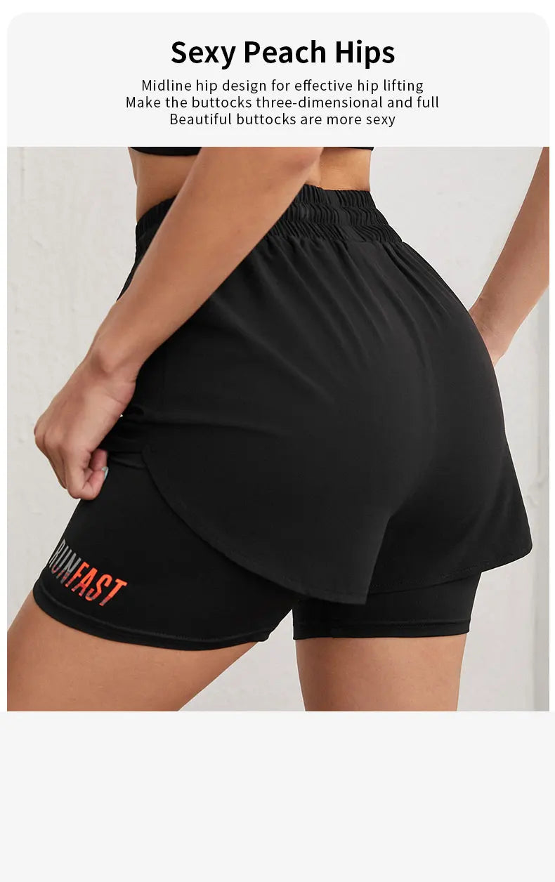 FlexFit High Rise Yoga Shorts THRIXINE