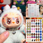 17cm Labubu V1v2 Custom Gorgeous And Exquisite Eye Stickers Eyelash Stickers Vinyl Dolls Makeup Diy Tools Accessories Lootquake LLC