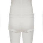 Y2K Rhinestone Summer Shorts for Beach Vibes THRIXINE