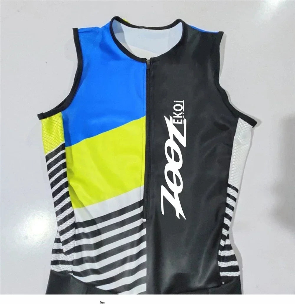 Zootekoi Triathlon Men's Breathable Sleeveless Jacket THRIXINE