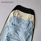 Mesh-Splice Slim Fit Yoga Top THRIXINE