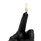 Middle Finger Shaped Model Scented Candle Funny Candle Statues Desk Decoration Hand Gesture Candle for Home Bedroom Supplies