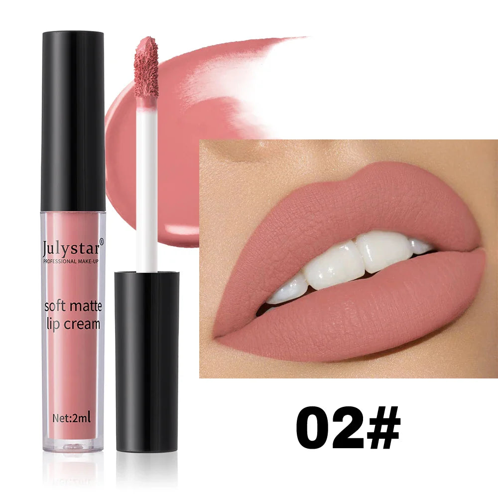 6-Color Velvet Lip Glaze Lipstick High Color Lip Makeup Waterproof Long-Lasting Nude Lip Color Liquid Cosmetics Lootquake LLC