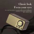 Nostalgic Bluetooth Speaker Bluetooth Sound Retro Classic Speaker Retro Radio Wireless Bluetooth 5.0 Wooden Portable Subwoofer Lootquake LLC