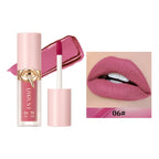 QIBEST 10 Colors Nude Matte Liquid Lipstick Waterproof Silky Lip Gloss Non-Stick Cup Lasting Purple Red Lip Tint Durable Makeup Lootquake LLC