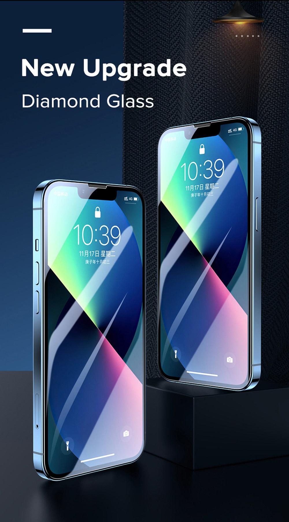 2PCS 9H Tempered Glass For iPhone 13 Pro Max 12 11 X XR XS 7 8 8P Max Full Cover Ultra-HD Screen Protector for iPhone 13 Tempered Glass Film with Auto Alignment Tool Easy Installation 99% HD Clear 9H Hardness Bubble Free Screen Protector For iPhone Stevvex