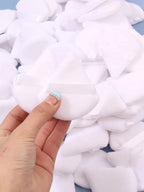 50Pcs Mixing colors randomly Triangle Powder Puff For Loose Powder Liquid Cosmetic Soft Plush Powder Puff Makeup Foundation Puff