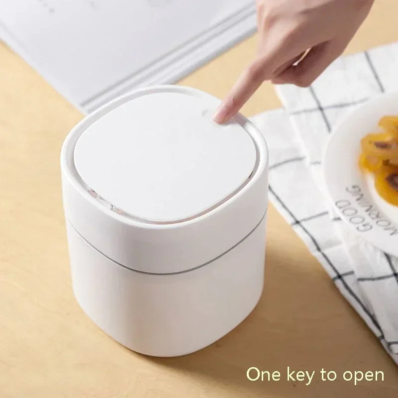 Desktop Garbage Basket, Home Table Plastic Trash Can, Office Supplies, Small Waste Bins, Dustbins, Sundries Barrel Box, Mini Lootquake LLC
