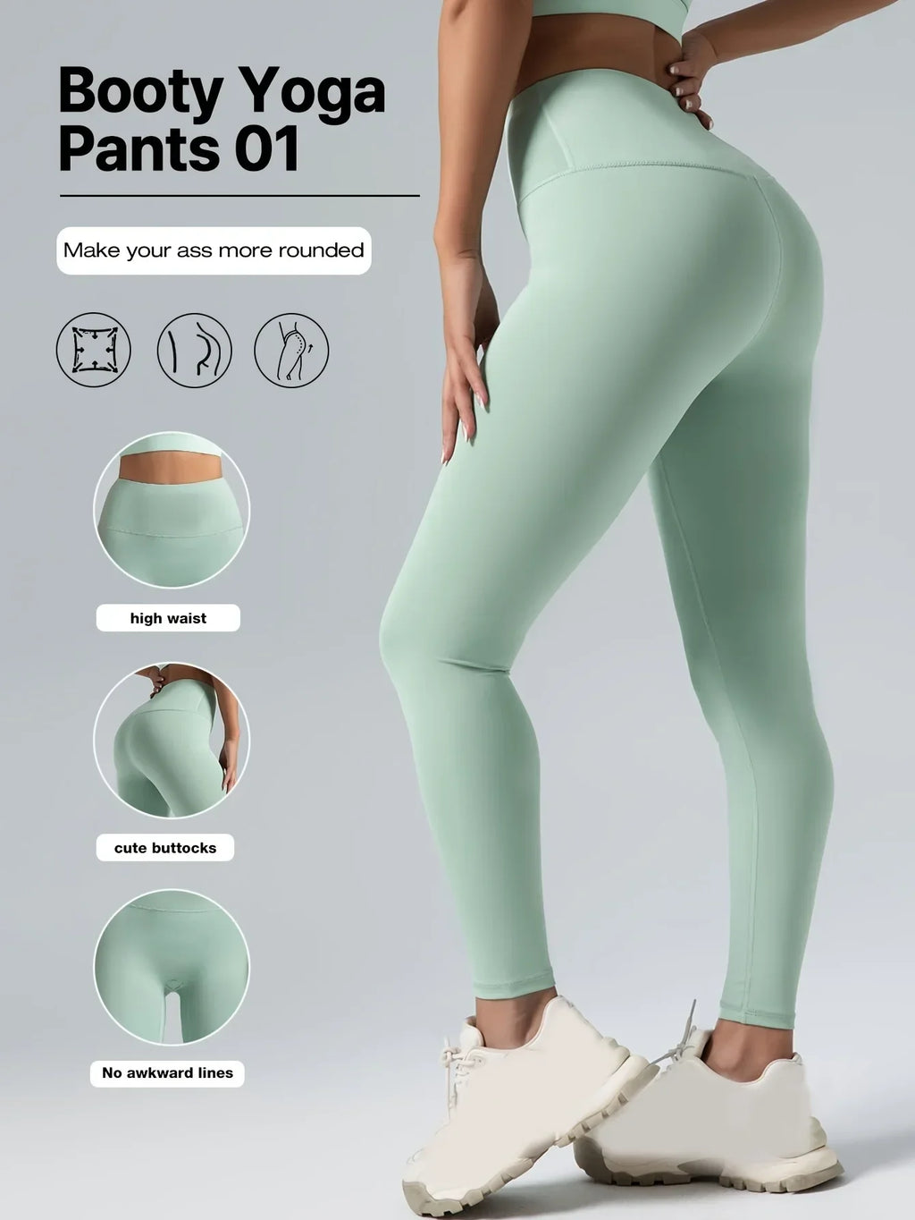 ElevateFit High-Waist Shaping Yoga Leggings - SJB-DIAMOND ELITES