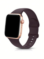 Soft Silicone Waterproof Sports Watch Band Compatible With 38mm, 40mm, 41mm, 42mm, 44mm, 45mm, 49mm Watches, Suitable For Series 11, 10, 9, Ultra, 8, 7, 6, 5, 4, 3, 2, 1, SE, Available For Both Men And Women