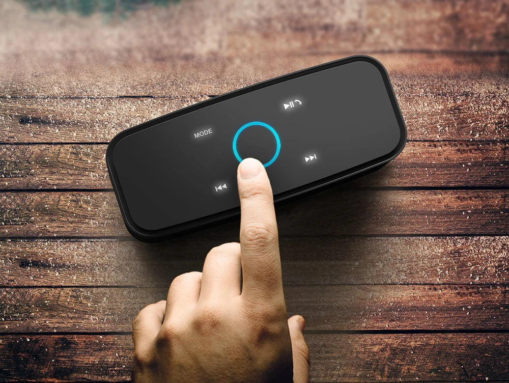 DOSS Wireless Bluetooth Speaker SoundBox BT 5.0 Touch Control Portable Music Sound Box 12W Stereo Sound IPX5 Waterproof Speakers Lootquake LLC