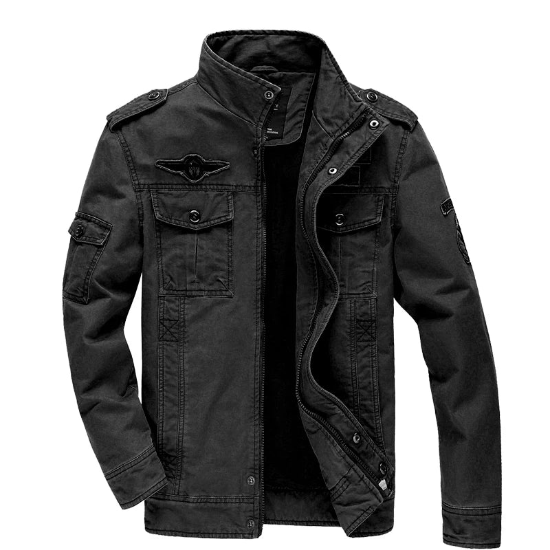 Casual Plus Military Jacket THRIXINE