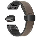 Garmin Soft Leather Band - Magnetic Buckle QuickFit Design - SJB-DIAMOND ELITES
