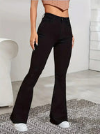 Women Flare Stretch Moustache Jeans Fashion Skinny Bell Bottom High Waist Gray Denim Pants Lady Classic Y2K Punk Long Trousers Lootquake LLC