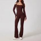 Yoga Jumpsuit Women's Sports Overalls Flared Trousers THRIXINE