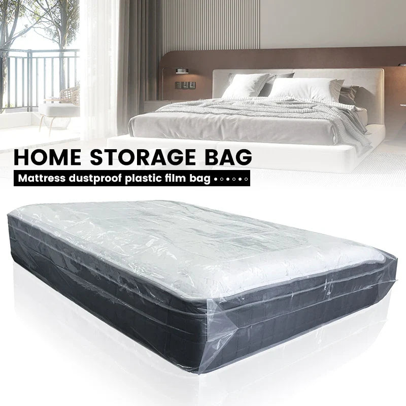 150/200x240x35cm Mattress Protector Packaging Bag Moisture-proof Dust Cover Thickness 0.08mm PE Transparent Moving Home Storage Lootquake LLC