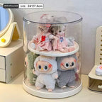 Labubu Rotating Display Box, Transparent Acrylic, Plush Doll Hand-Made Dust-Proof Labubu Pendant Storage Box. Lootquake LLC