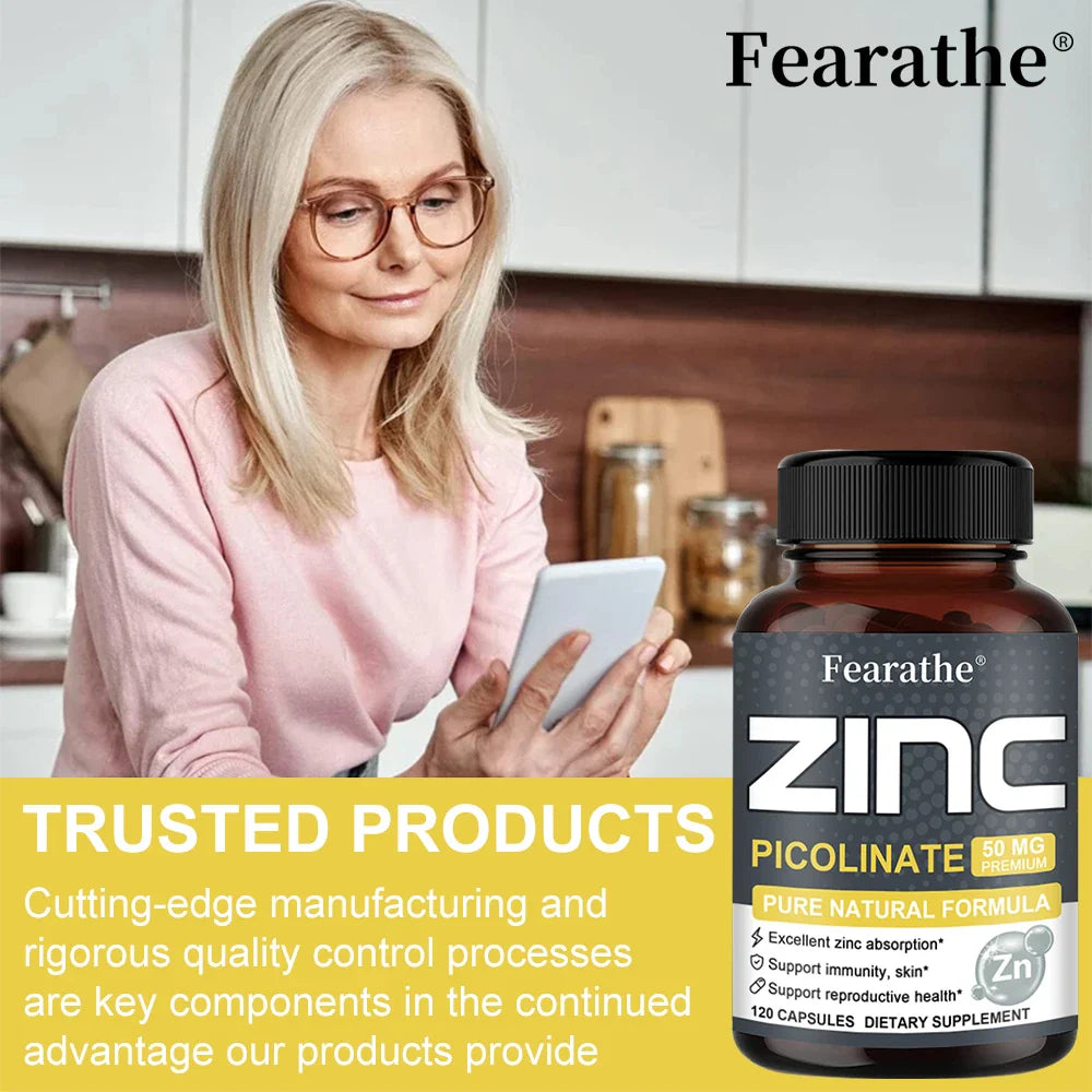 ZincMax 50: Immune & Skin Boost, Pure & Potent THRIXINE