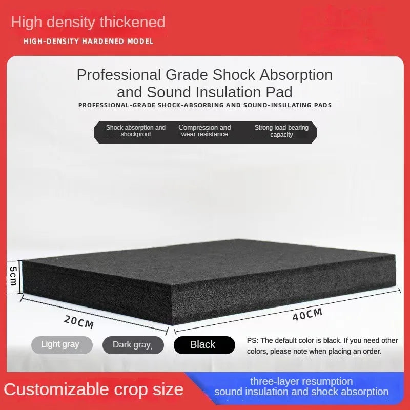 Floor Sound Insulation Shock Pad Indoor Interlayer Sound Insulation Anti-vibration Pad Three Layer Thick Shock-absorbing Sponge Lootquake LLC