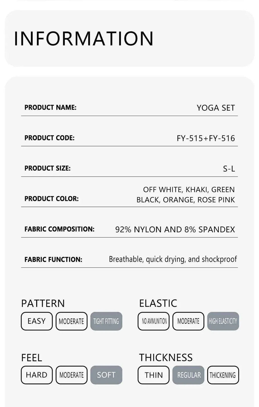 Women's High Waisted Leggings and Top THRIXINE
