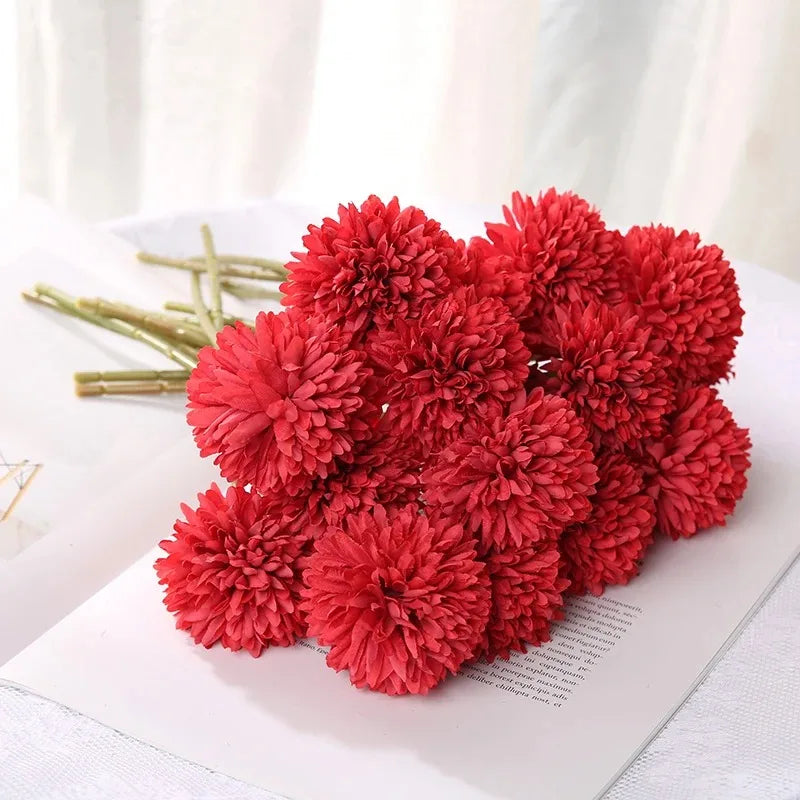 3/6Pc Hydrangea Artificial Flowers Bouquet Boho Home Bedroom Decor Wedding Decoration Craft Vases Flower Arrangement Accessories Lootquake LLC