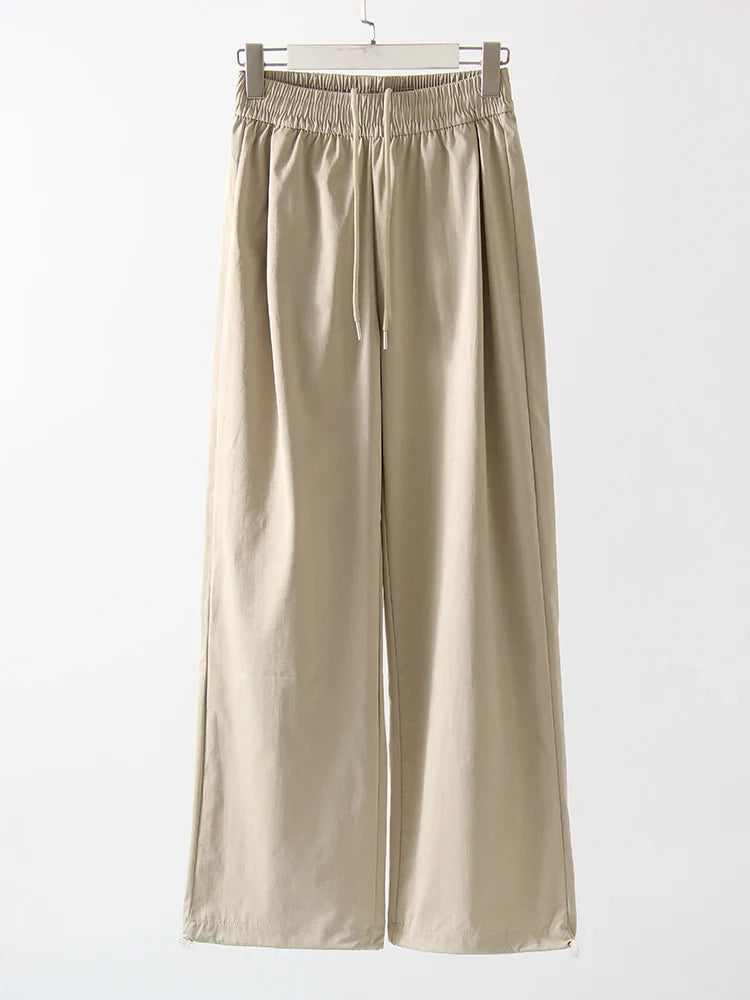 ChicEase High Waist Wide Leg Joggers THRIXINE