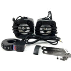 Motorcycle Bluetooth Speaker 12-80V Universal Hifi Sound Motorcycle Stereo Weatherproof Audio Amp System Handlebar Speaker