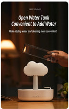 Mi Mushroom Air Humidifier Wireless Fragrance Diffuser Bedroom Essential Oils Diffuser Rain Cloud Night Light Home Appliance Lootquake LLC
