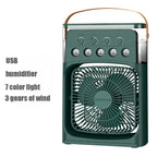 3 In 1 Fan AIr Conditioner Household Small Air Cooler LED Night Light Portable Humidifier Air Adjustment Fan Office Home Fan New Lootquake LLC