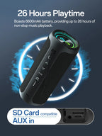 Ohayo Portable Waterproof Bluetooth Speaker 35W Drivers with Powerful 360-Degree Sound and Thundering Bass,TWS,IPX7 Waterproof Lootquake LLC